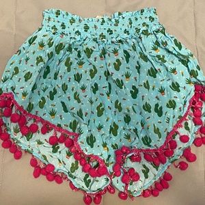 Natural Life Cactus Pom Pom Shorts